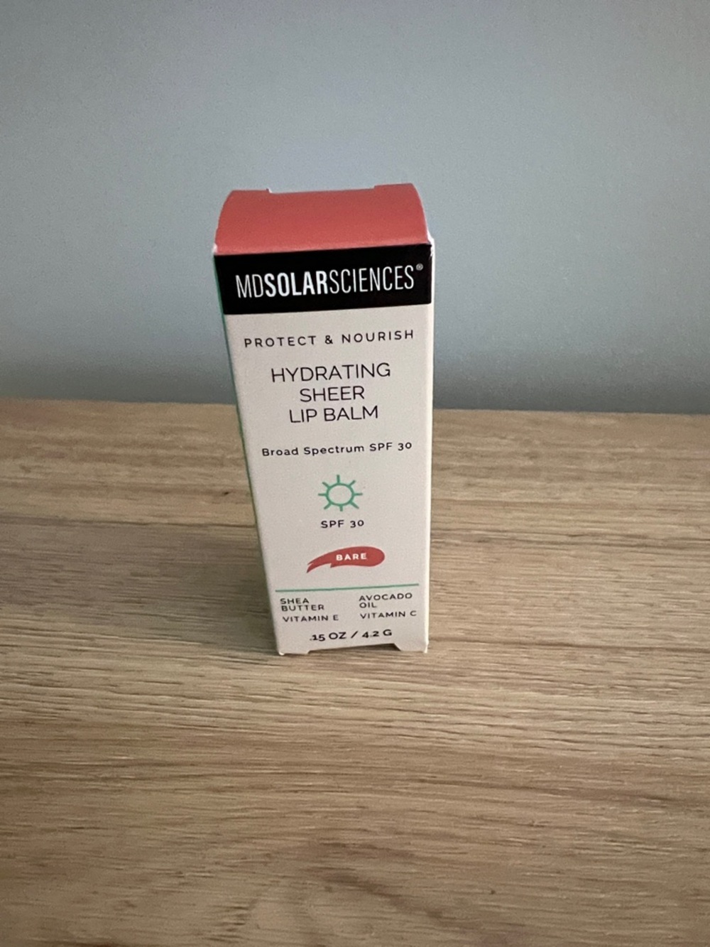 NIB MDSOLARSCIENCES Hydrating Sheer Lip Balm SPF 30 in Bare